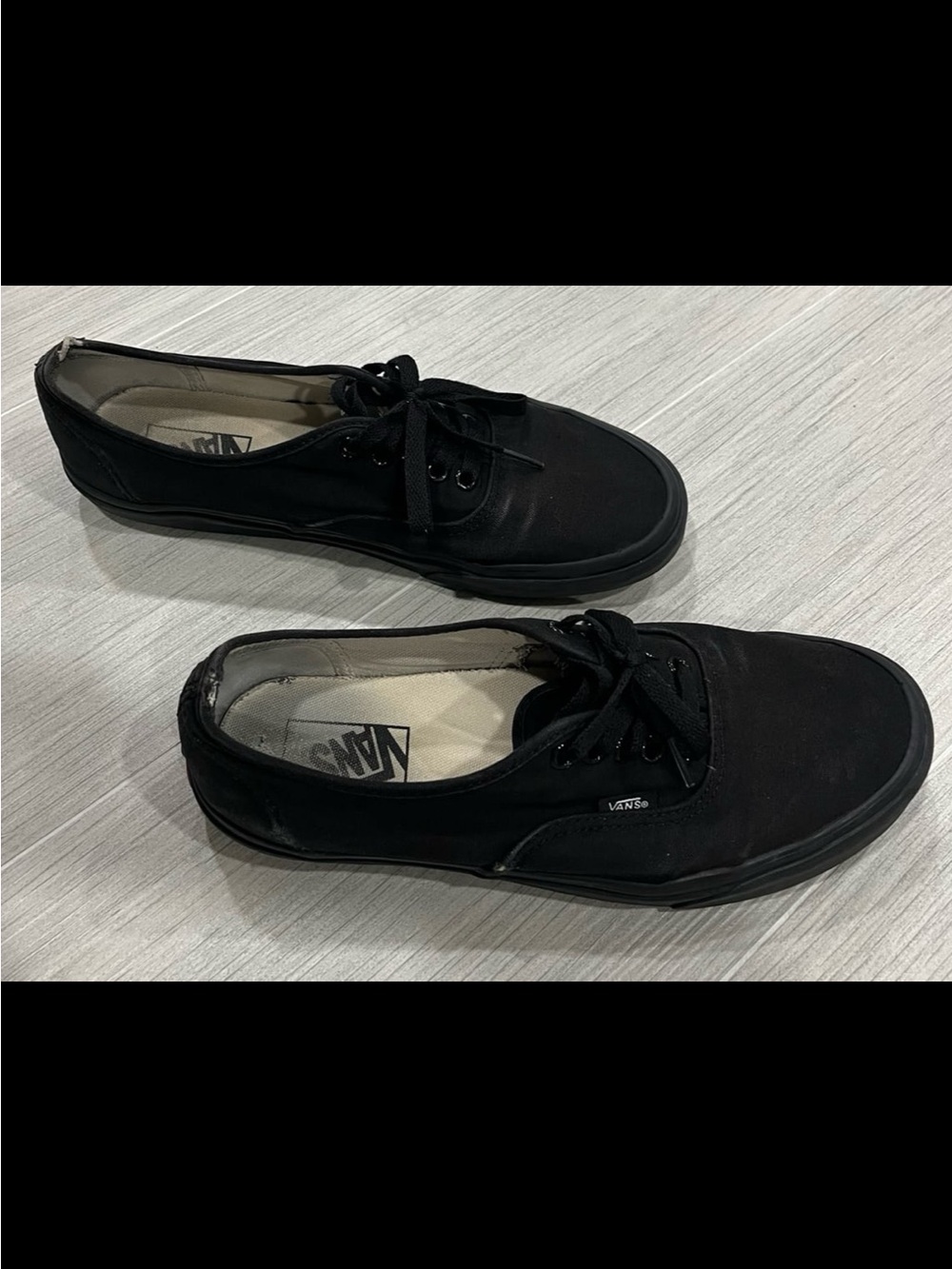 Vans Men's Era Canvas Lace-Up Sneakers - Black size 9